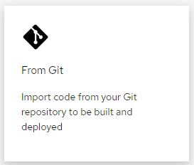 Link to allow user to build from git