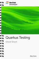 RHD Quarkus Testing Cheat Sheet cover