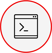Web terminal operator icon
